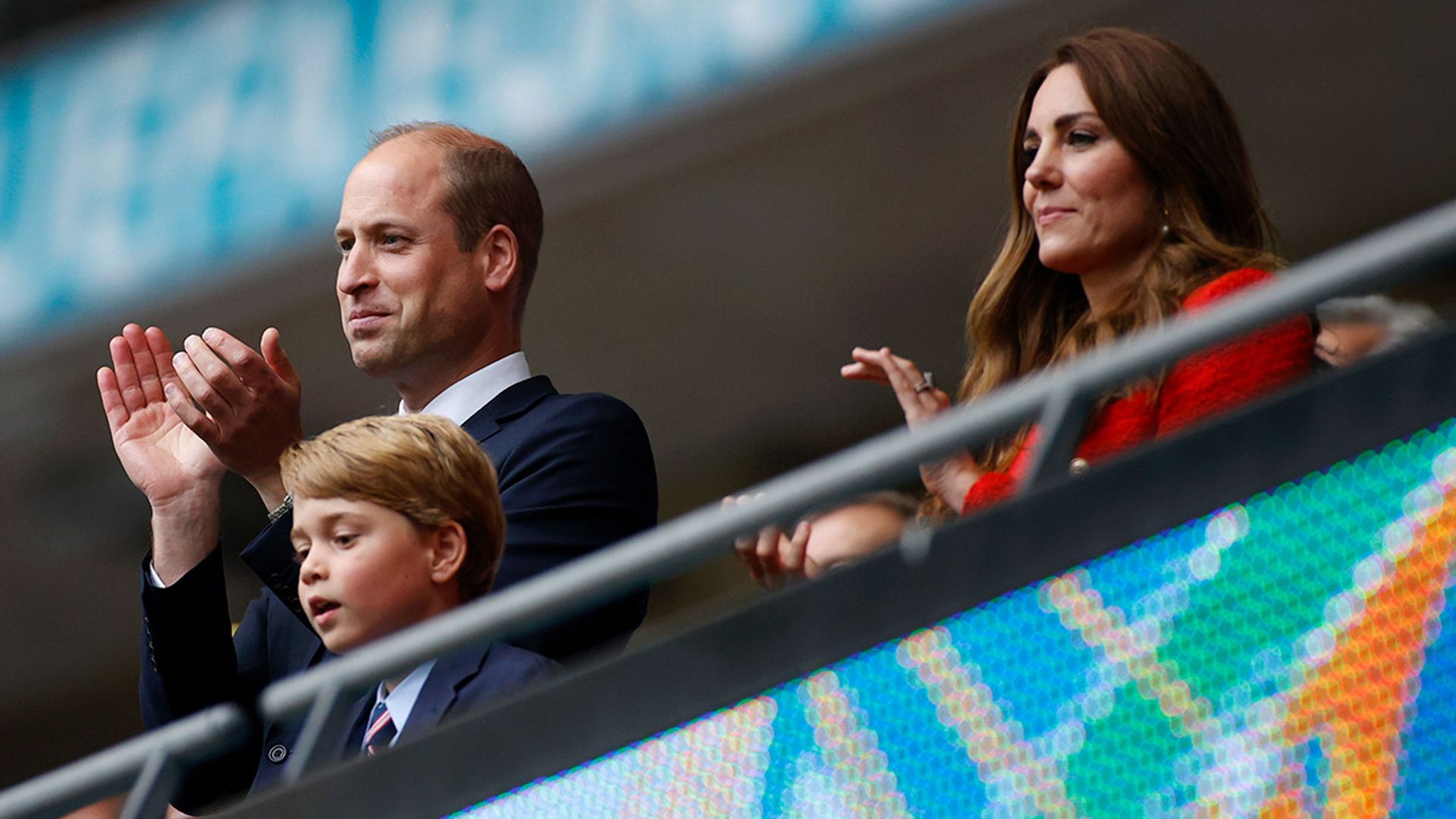kate middleton at euros with prince william and prince george