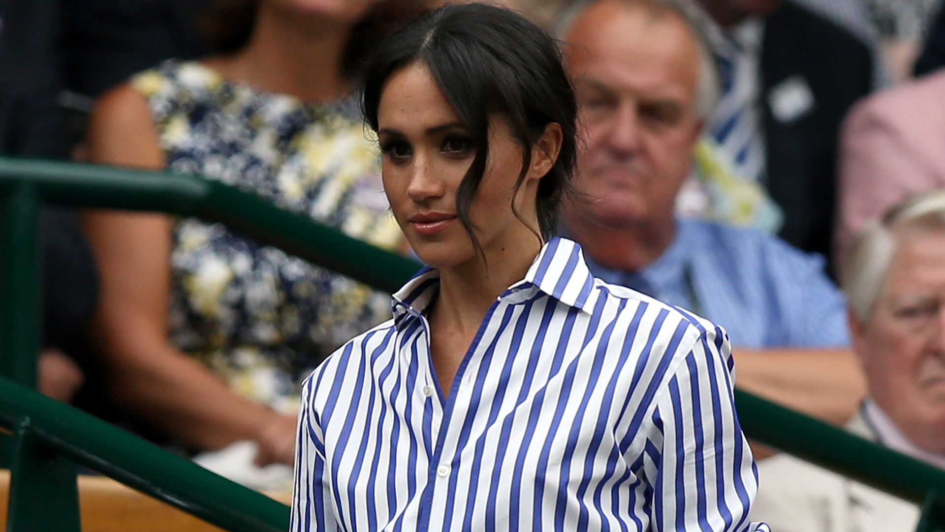 Meghan Markle attends the Wimbledon Championships in 2018