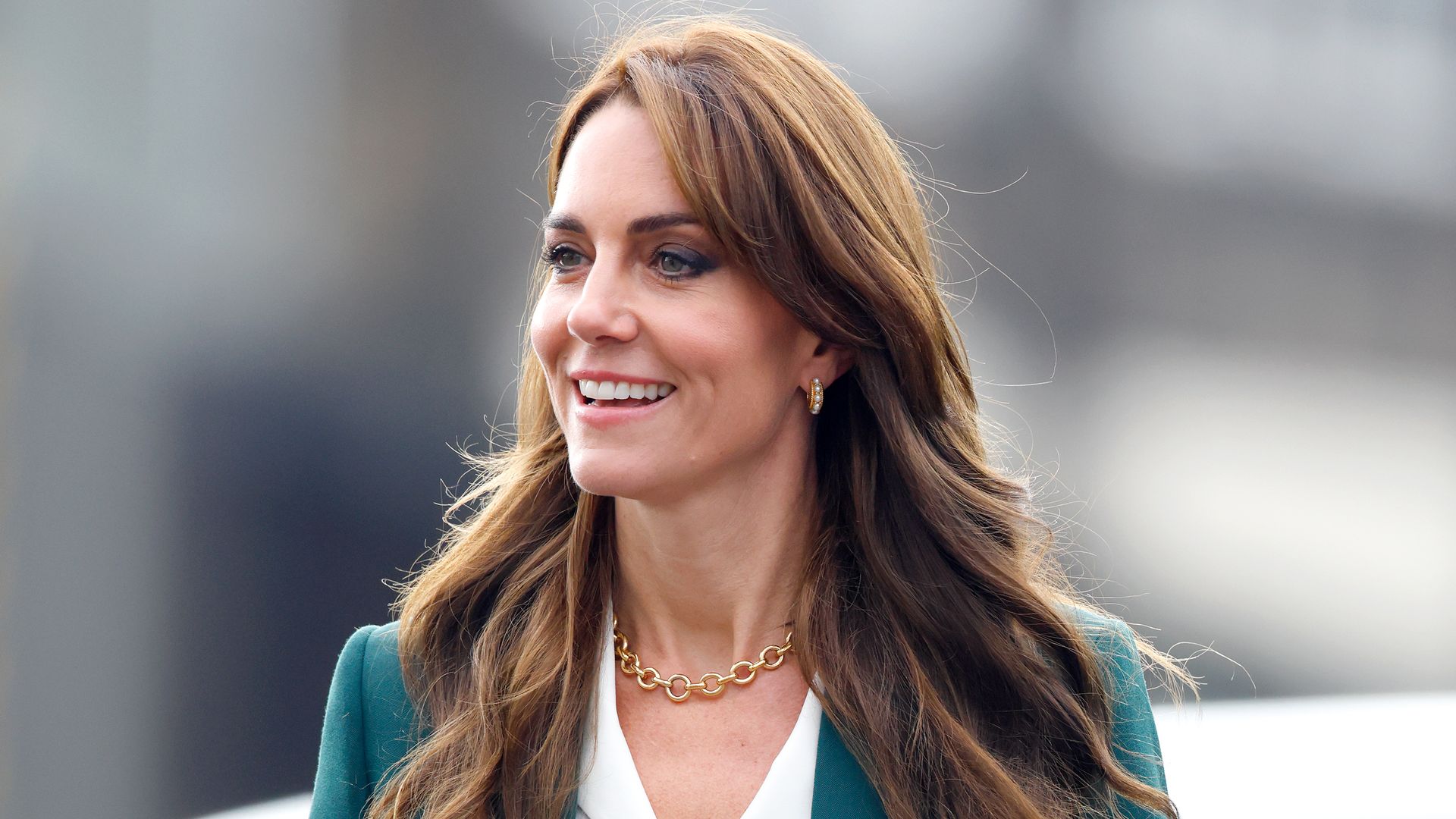 Kate Middleton in a green outfit