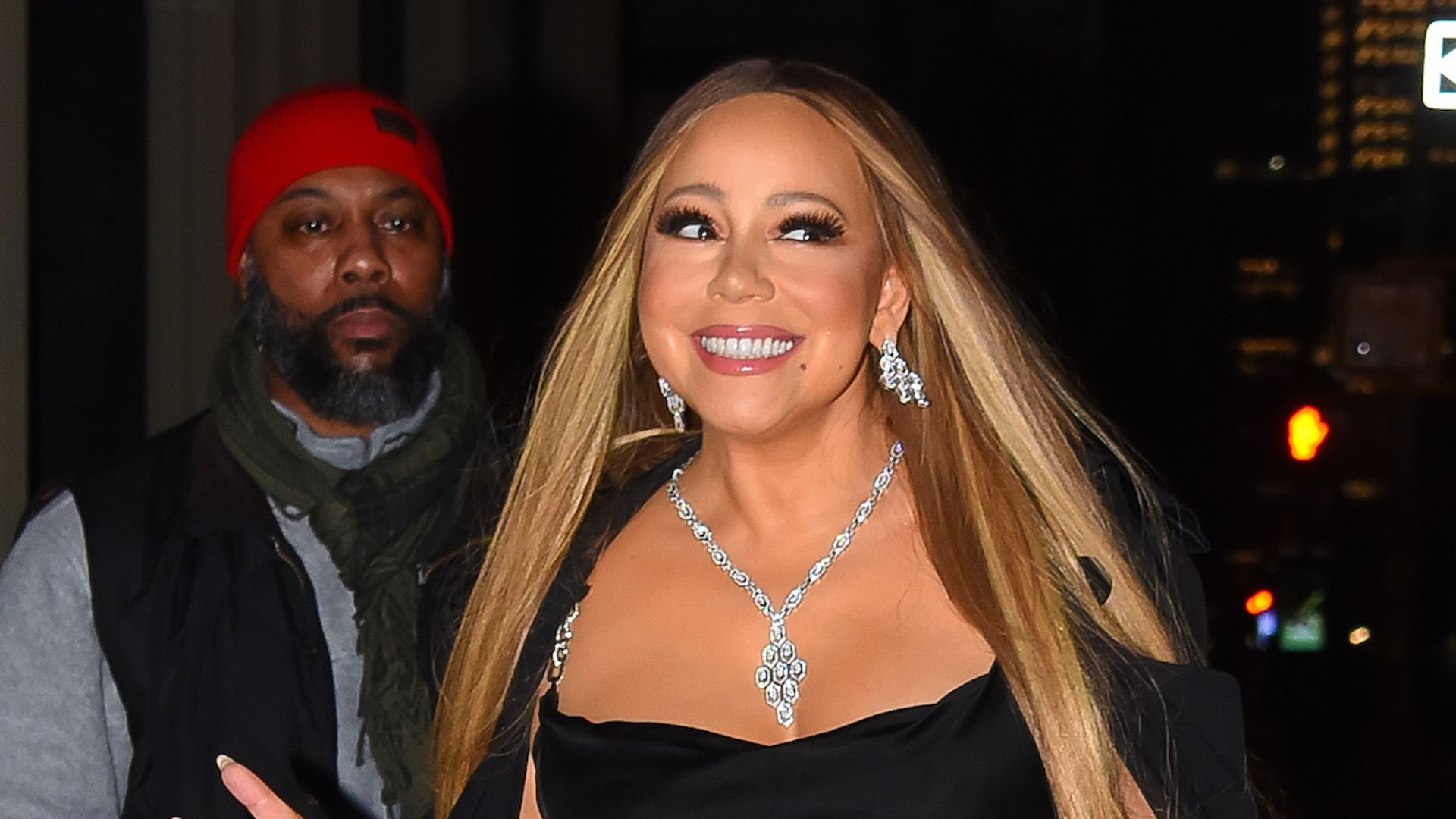 Mariah Carey is seen in Manhattan on December 05, 2022 in New York City