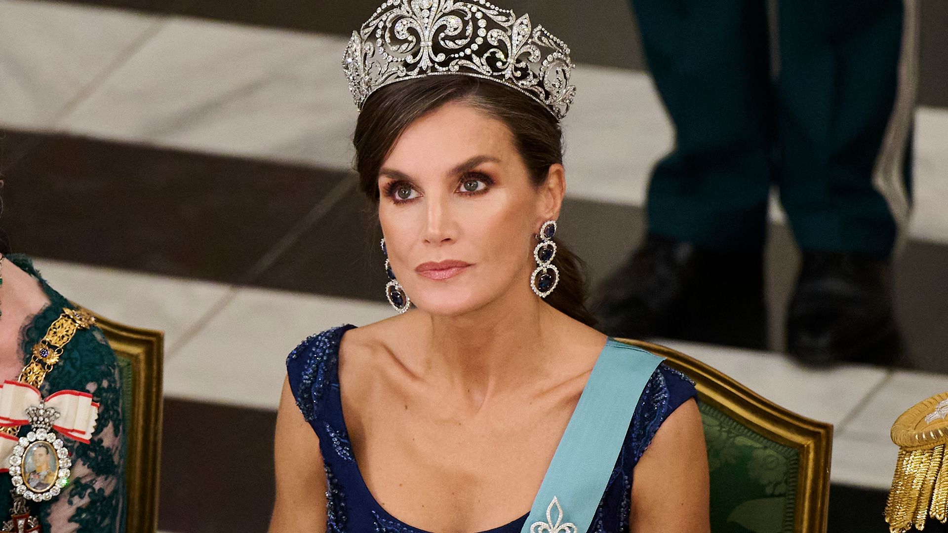 The mother-of-two chose to wear the stunning Tiara de Lis