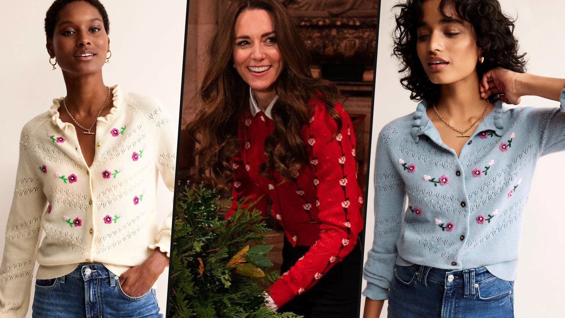 Remember Princess Kate's festive cardigan? Boden has launched two stellar  lookalikes