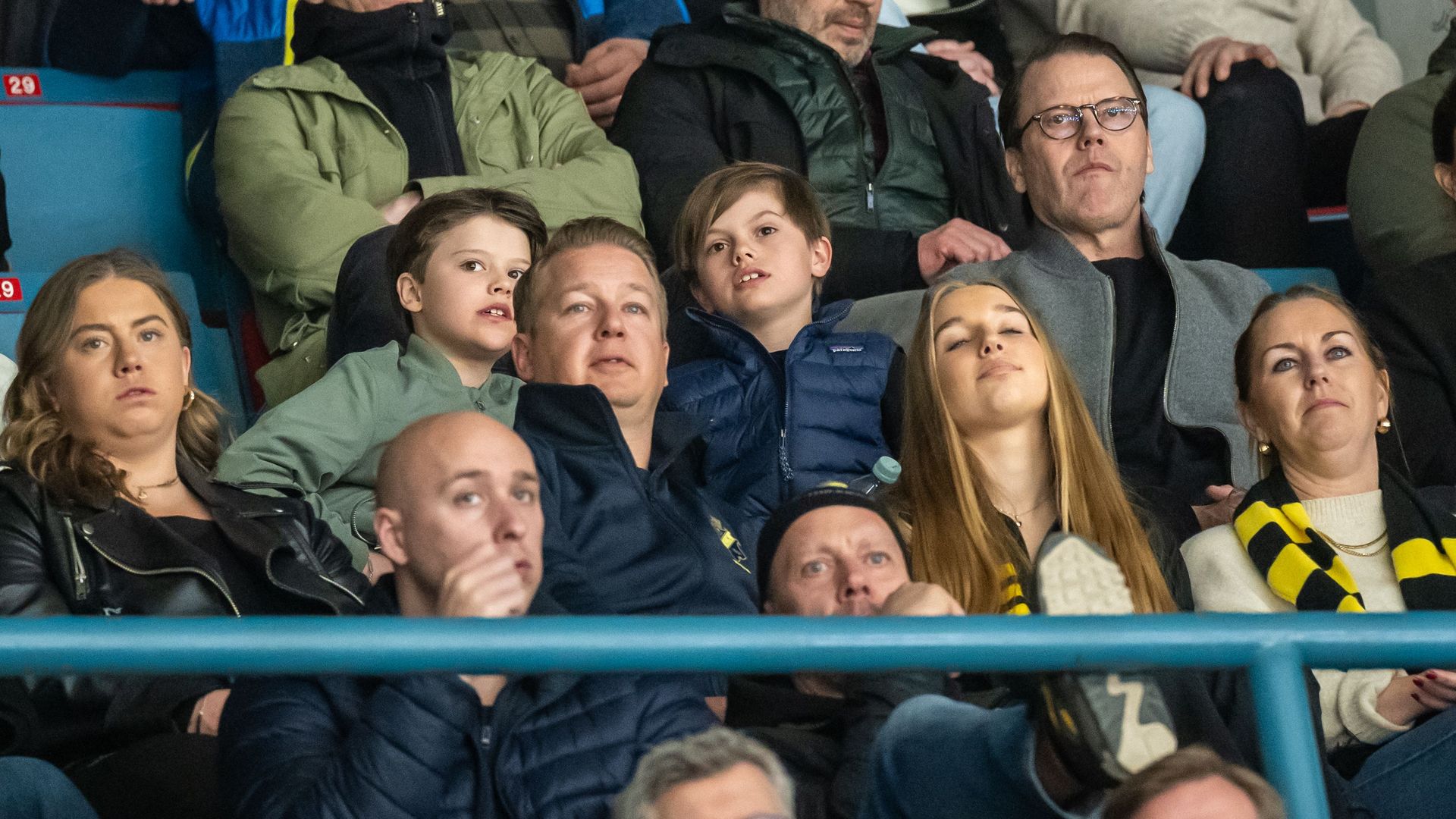 Prince Gabriel sitting with Prince Oscar and Prince Daniel