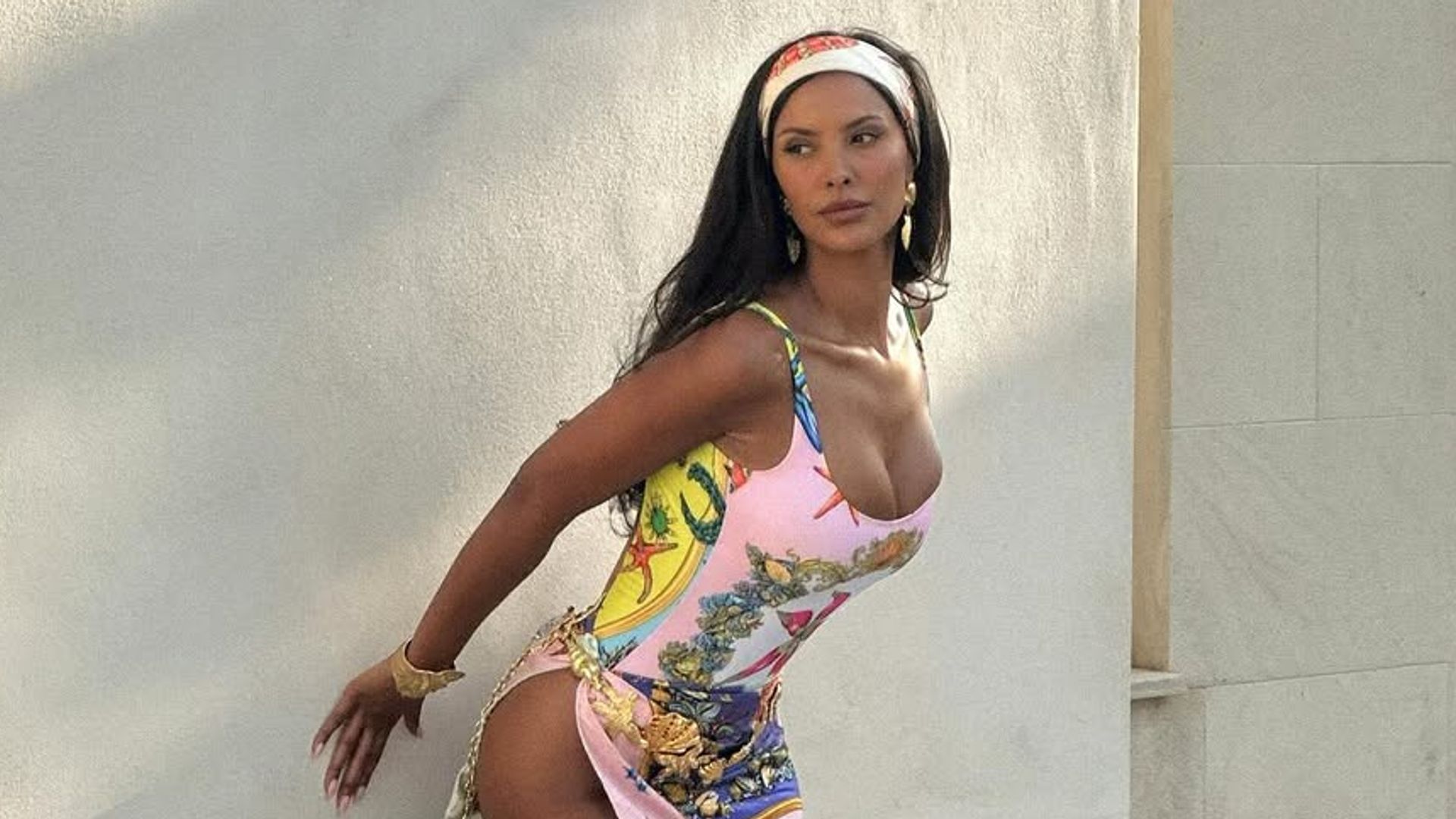 maya jama versace dress