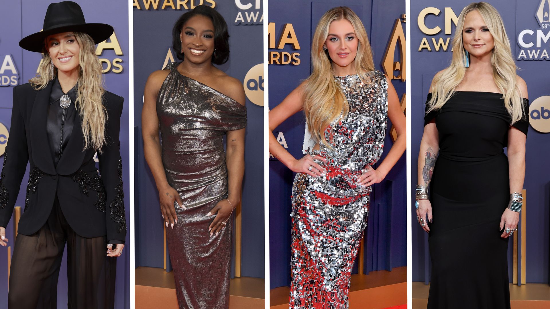 CMA Awards red carpet: All the best fashion looks from Simone Biles to Miranda Lambert