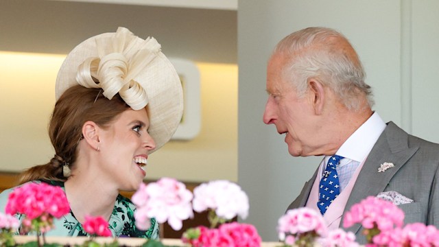 princess beatrice and king charles talking