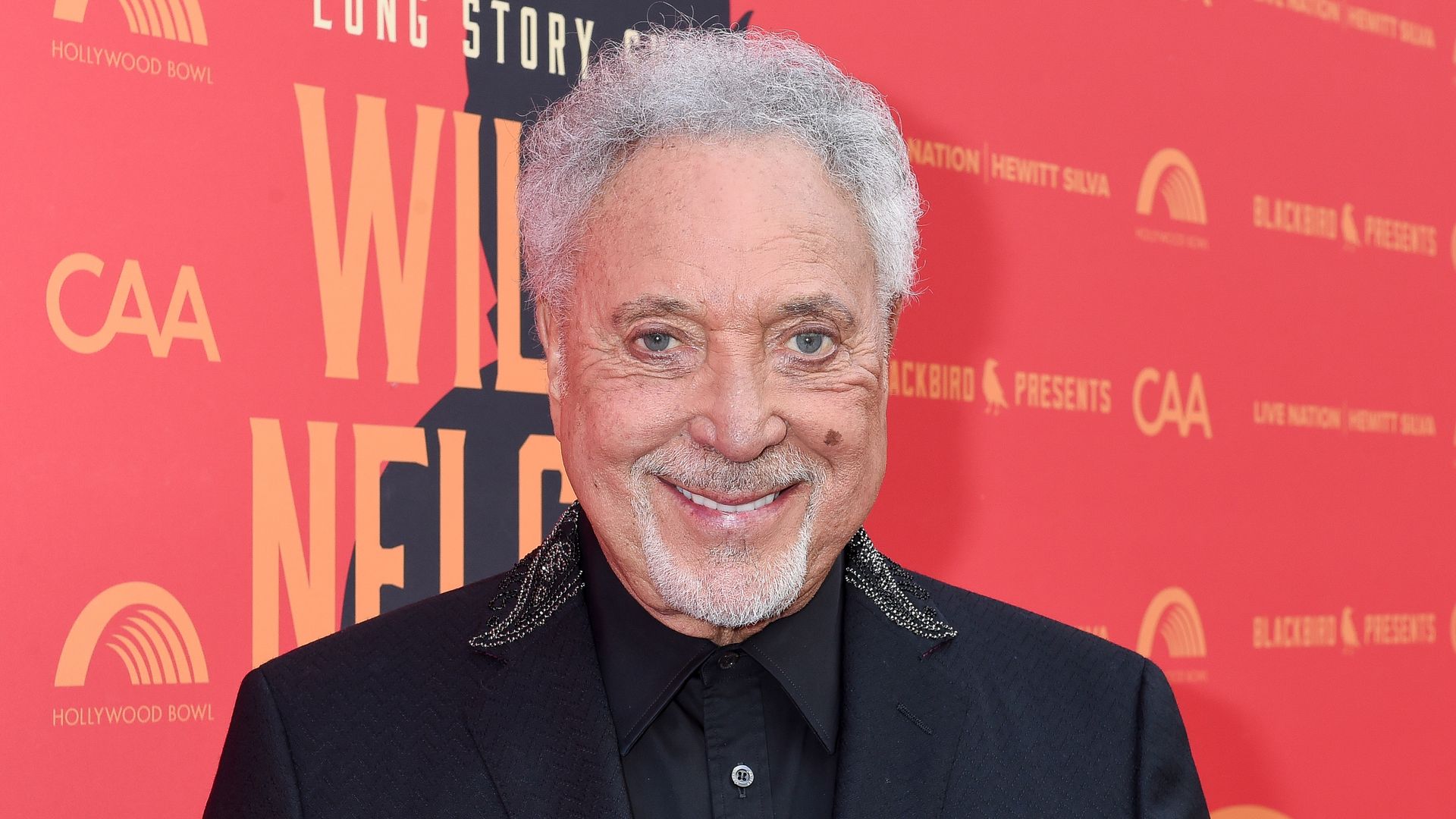 Tom Jones at "Long Story Short: Willie Nelson 90" held at the Hollywood Bowl on April 29, 2023 in Los Angeles, California. (Photo by Gilbert Flores/Variety via Getty Images)