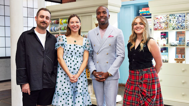 The Great British Sewing Bee's Luke, Pascha, Kiell Smith-Bynoe, Ailsa