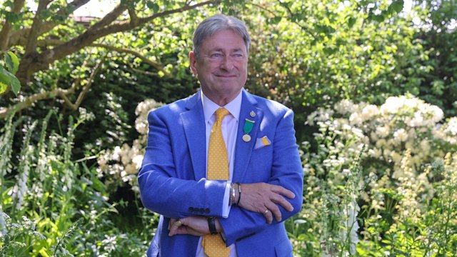 Alan Titchmarsh attends the RHS Chelsea Flower Show 2024 Press Day in London. The annual gardening exhibition runs from 21 to 25 May 2024 at the Royal Chelsea Hospital in London