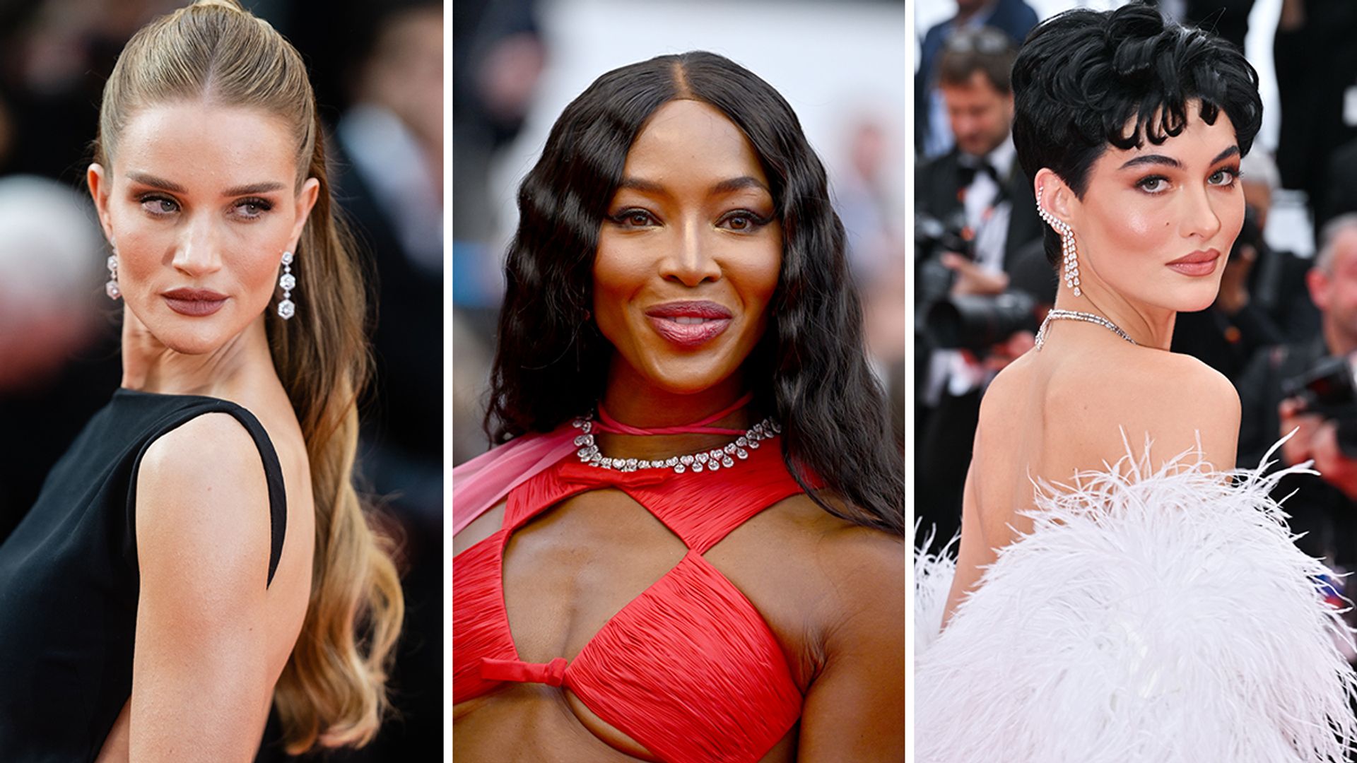Rosie Huntington-Whiteley, Naomi Campbell and Grace Elizabeth looking glamorous at Cannes Film Festival 