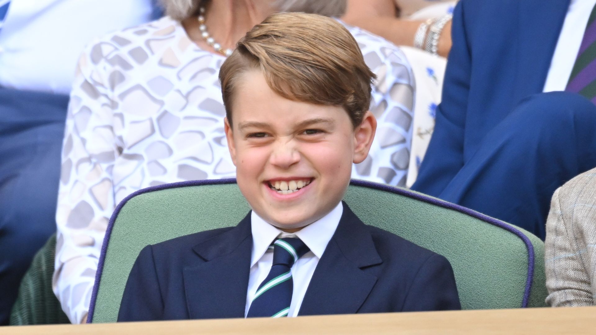 Prince George attends the Wimbledon Men's Singles Final in July 2022