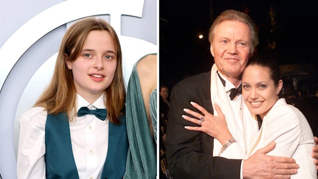 Vivienne Jolie-Pitt at the 2024 Tony Awards; Jon Voight with his daughter Angelina Jolie