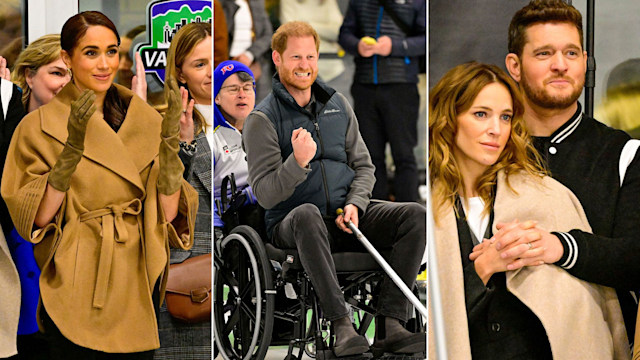 Harry and Meghan in Vancouver with Michael Buble