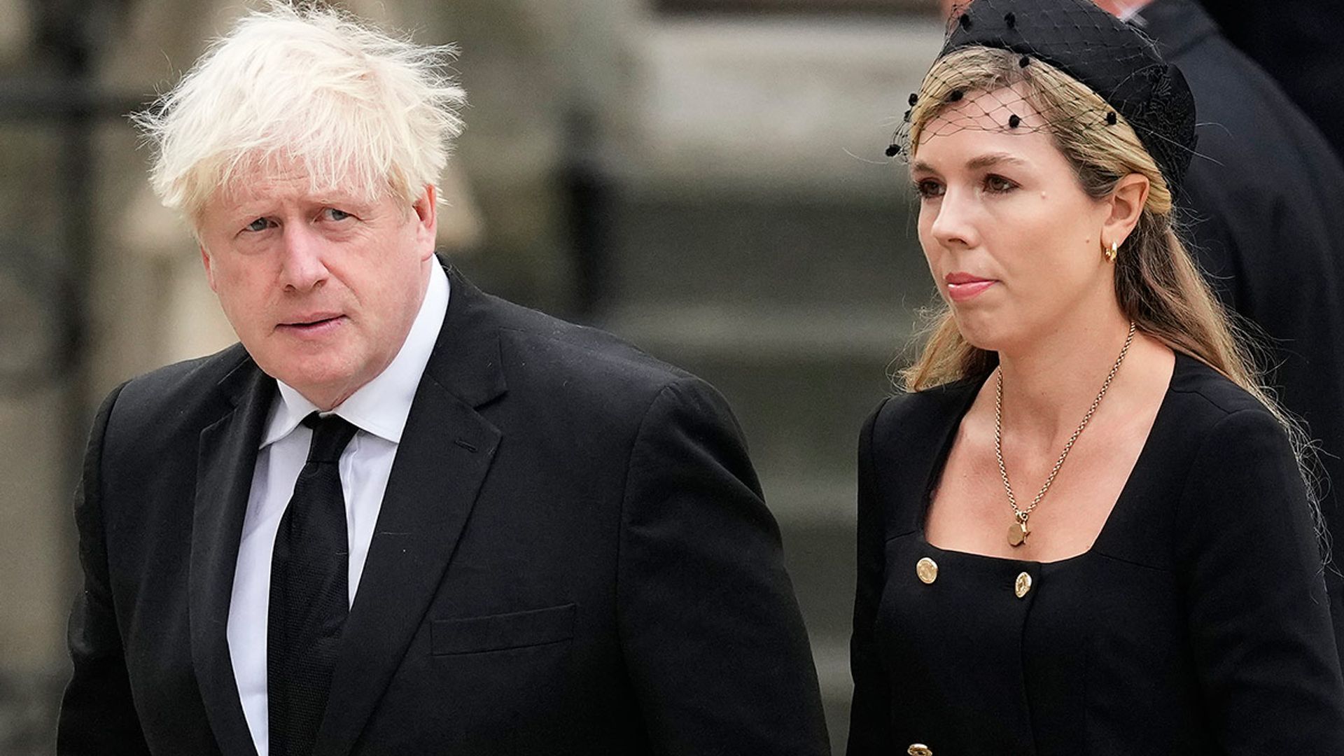 boris johnson and carrie johnson queens funeral