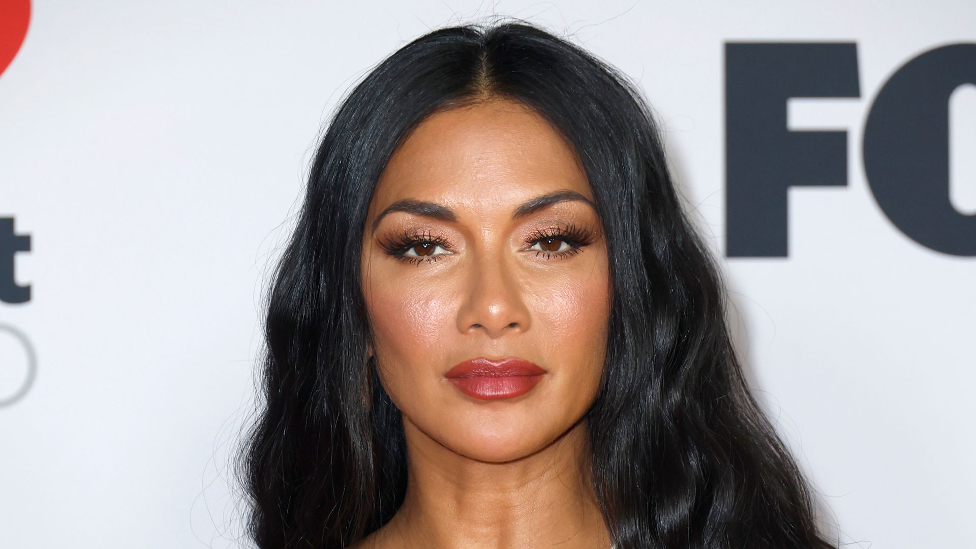 Nicole Scherzinger poses in the press room at the 2022 iHeartRadio Music Awards at The Shrine Auditorium in Los Angeles, California on March 22, 2022. 