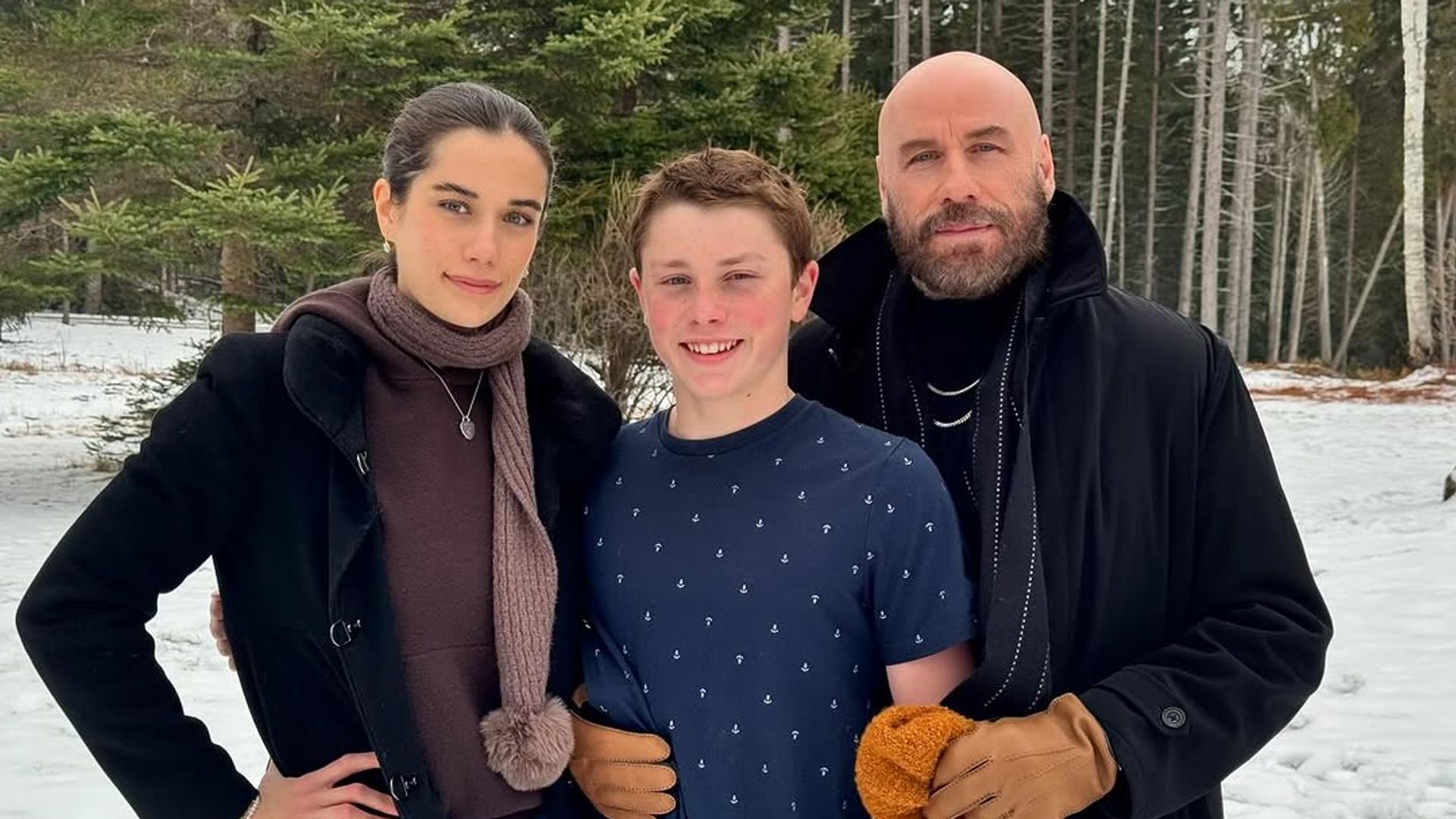 John Travolta’s son Benjamin, 14, shares daring new video that gets reaction out of famous dad and sister Ella