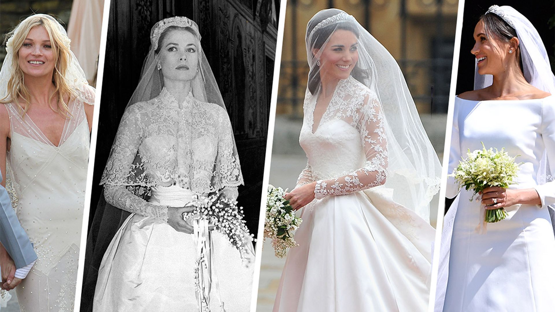 Fast Shipping Royal and celebrity wedding veils: Queen Elizabeth