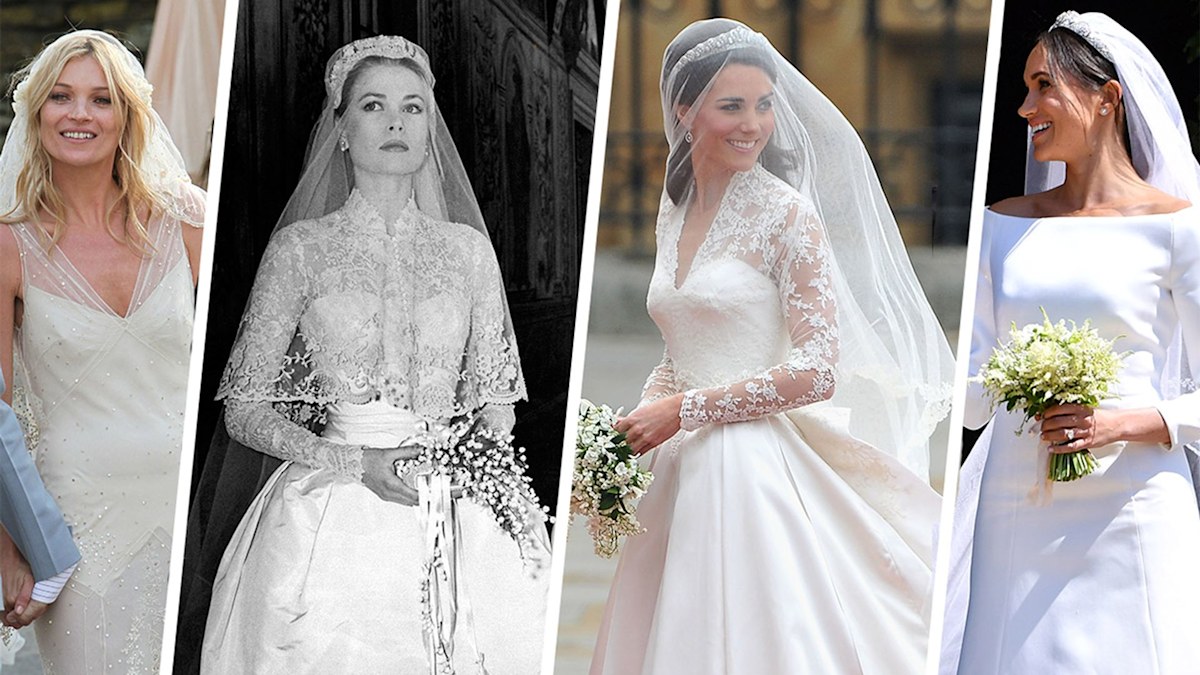 Royal and celebrity wedding veils: Queen Elizabeth, Kate Middleton, Meghan  Markle u0026 more | HELLO!