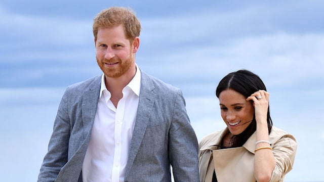 Prince Harry, Duke of Sussex and Meghan, Duchess of Sussex visit South Melbourne Beach October 18, 2018 in Melbourne, Australia