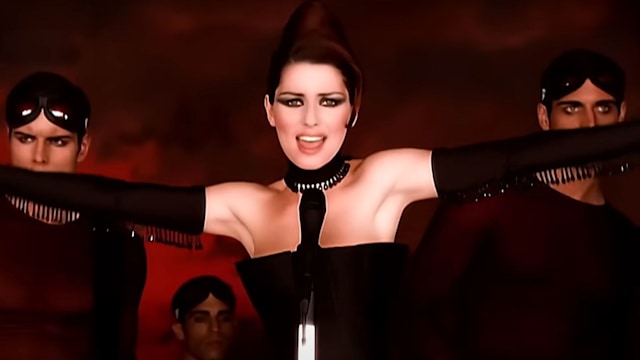 Shania Twain in the Man I Feel Like A Woman video 