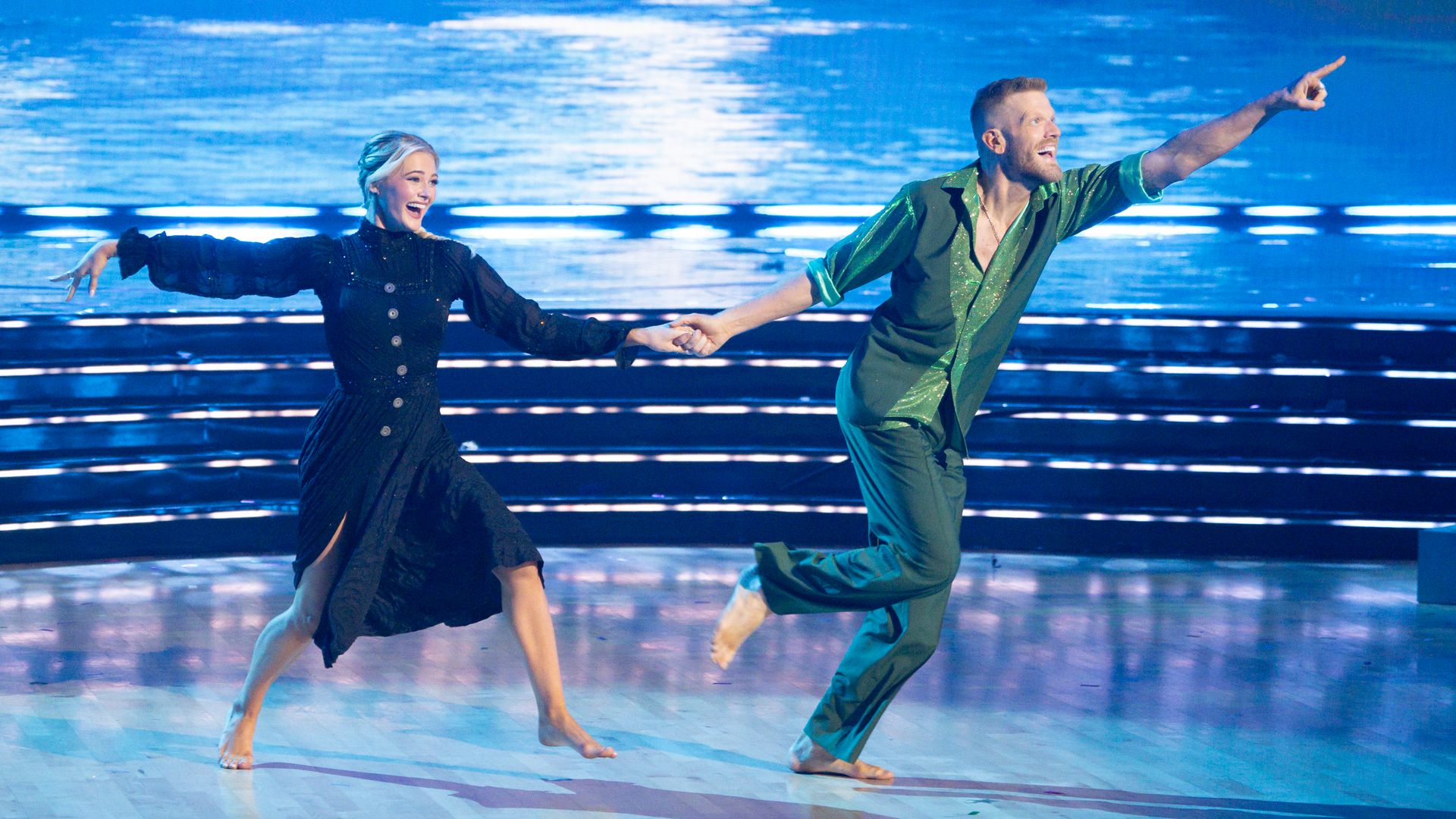 Scott Hoying and Rylee Arnold perform during Wicked Night on DWTS
