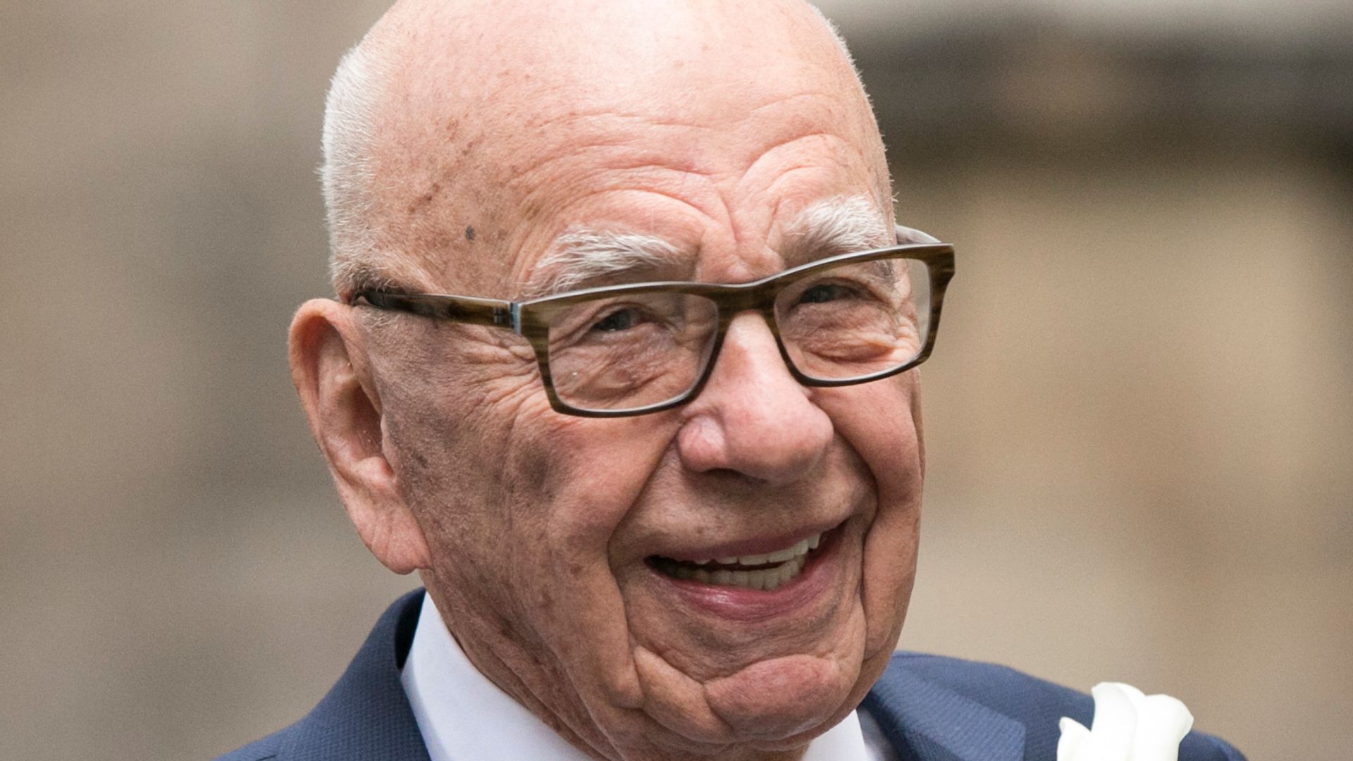 Rupert Murdoch smiling 