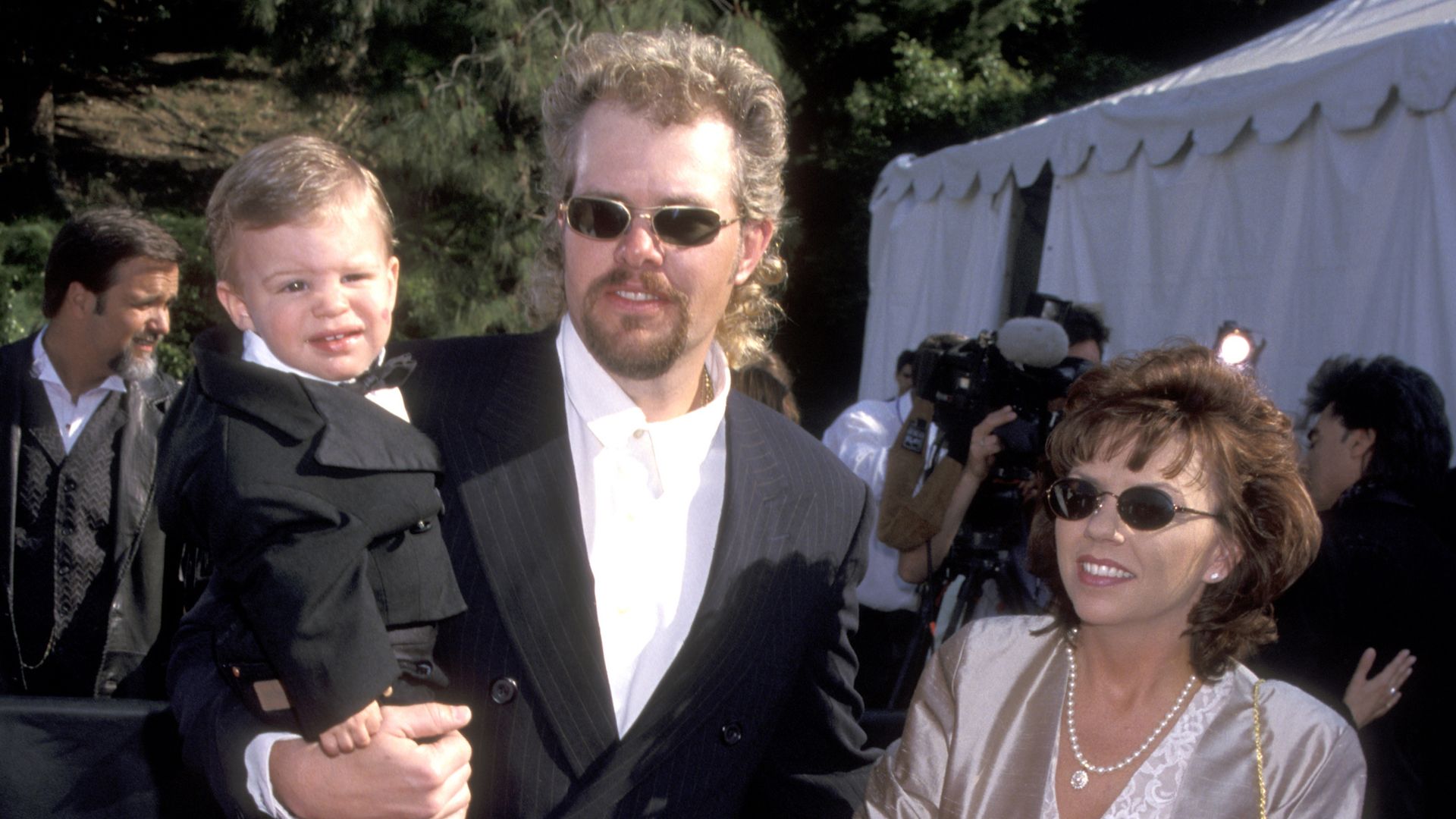 Toby Keith, wife Tricia Covel, and son Stelen Covel