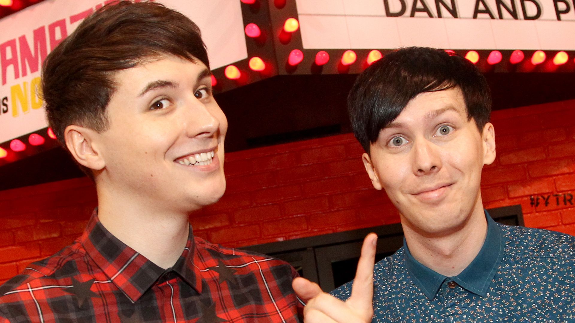 YouTubers Dan and Phil attend the YouTube Red Originals Experience during VidCon at the Anaheim Convention Center on June 24, 2016 in Anaheim, California.