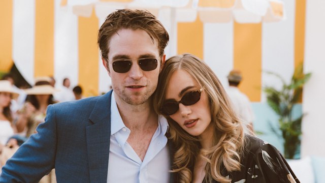 Robert Pattinson, Suki Waterhouse at Veuve Clicquot Polo Classic at Will Rogers State Historic Park on October 05, 2024 in Pacific Palisades, California. 