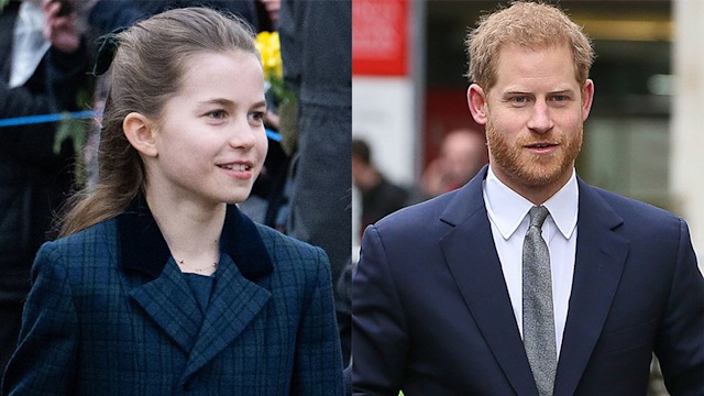 Princess Charlotte and her uncle, Prince Harry