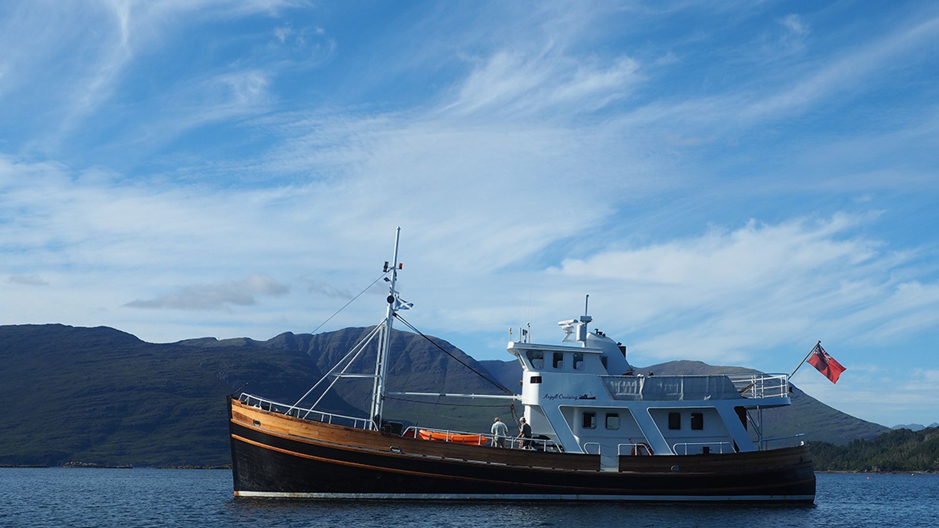 Argyll Cruising ship pictured on Scotland's West Coast