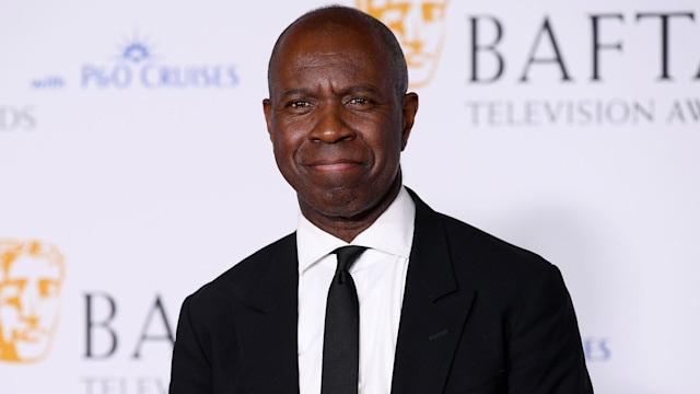 Presenter of the Fellowship Award Clive Myrie poses in the Winners Room during the 2024 BAFTA Television Awards with P&O Cruises at The Royal Festival Hall on May 12, 2024 in London, England