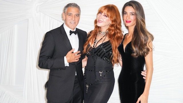 George Clooney, Charlotte Tilbury, Amal Clooney at The Albies