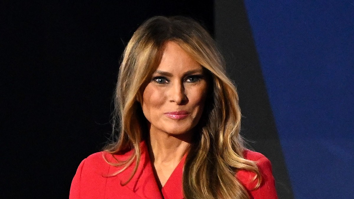 Melania Trump is so chic in statement hat as the new first lady at husband Donald's inauguration