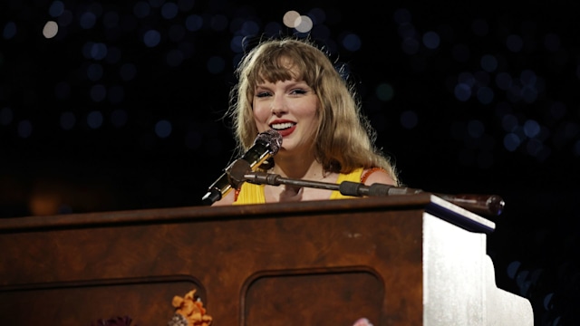 Taylor Swift performs during "Taylor Swift | The Eras Tour" at the National Stadium on March 02, 2024 in Singapore. (Photo by Ashok Kumar/TAS24/Getty Images for TAS Rights Management)