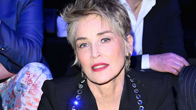 sharon stone sad