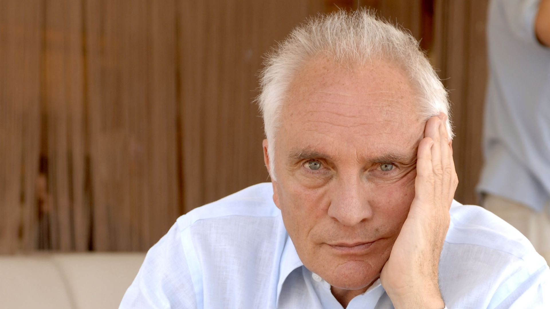 Terence Stamp during 2005 Cannes Film Festival - Terence Stamp Portraits at Orange Beach in Cannes, France