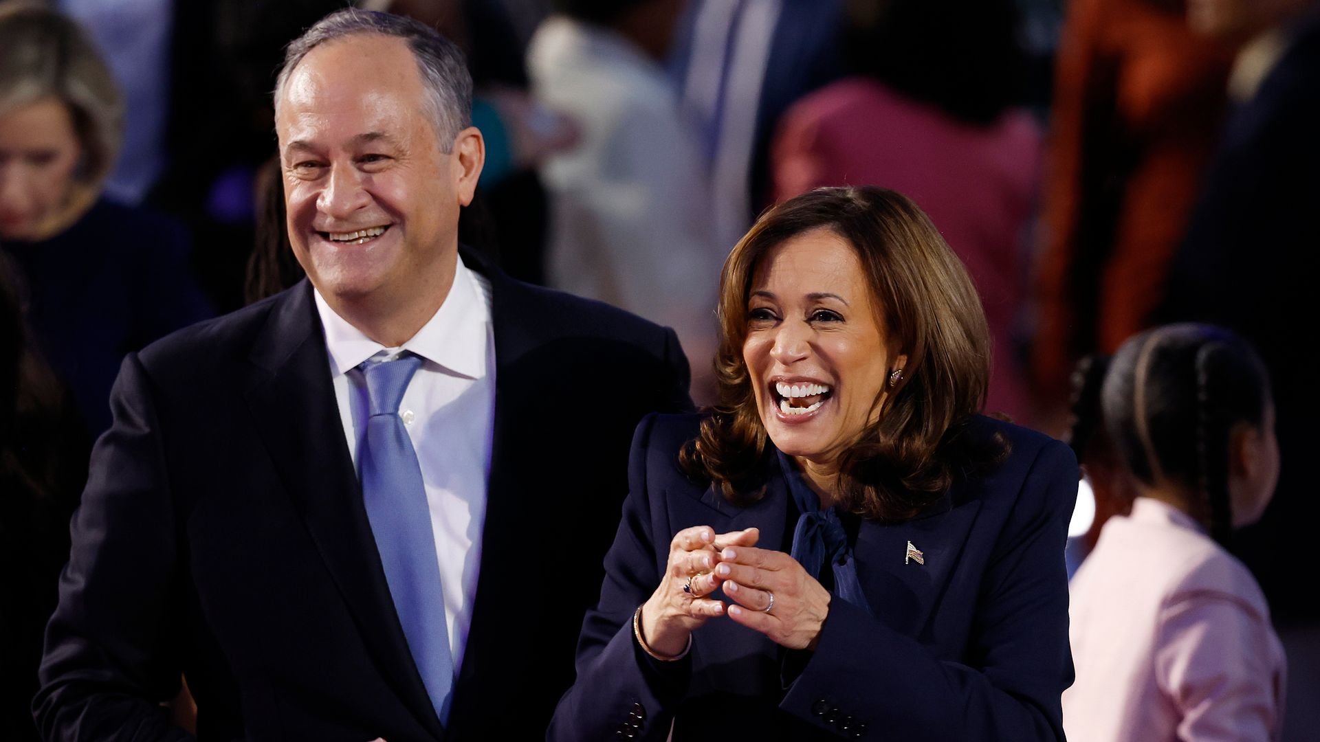 kamala harris and doug emhoff laughing