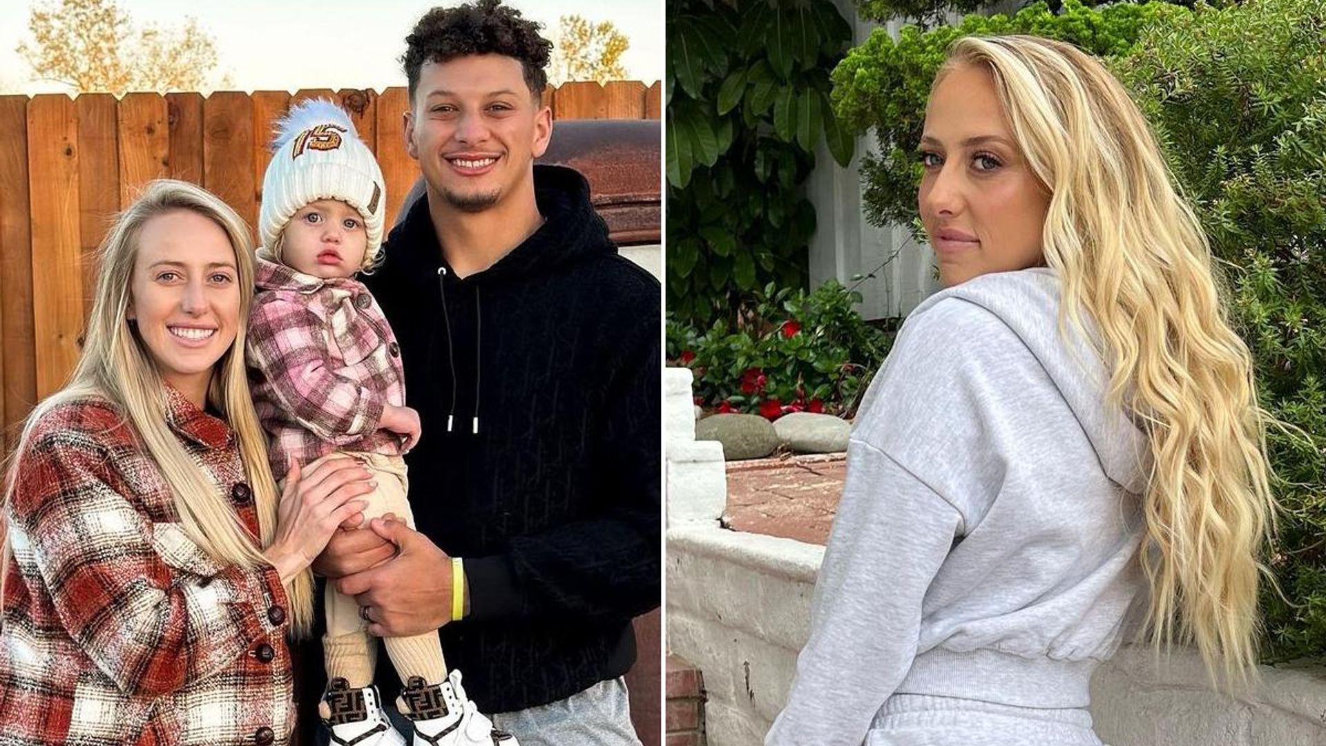 Nfl Star Patrick Mahomes Wife Brittany Poses In Nude Dress For Special