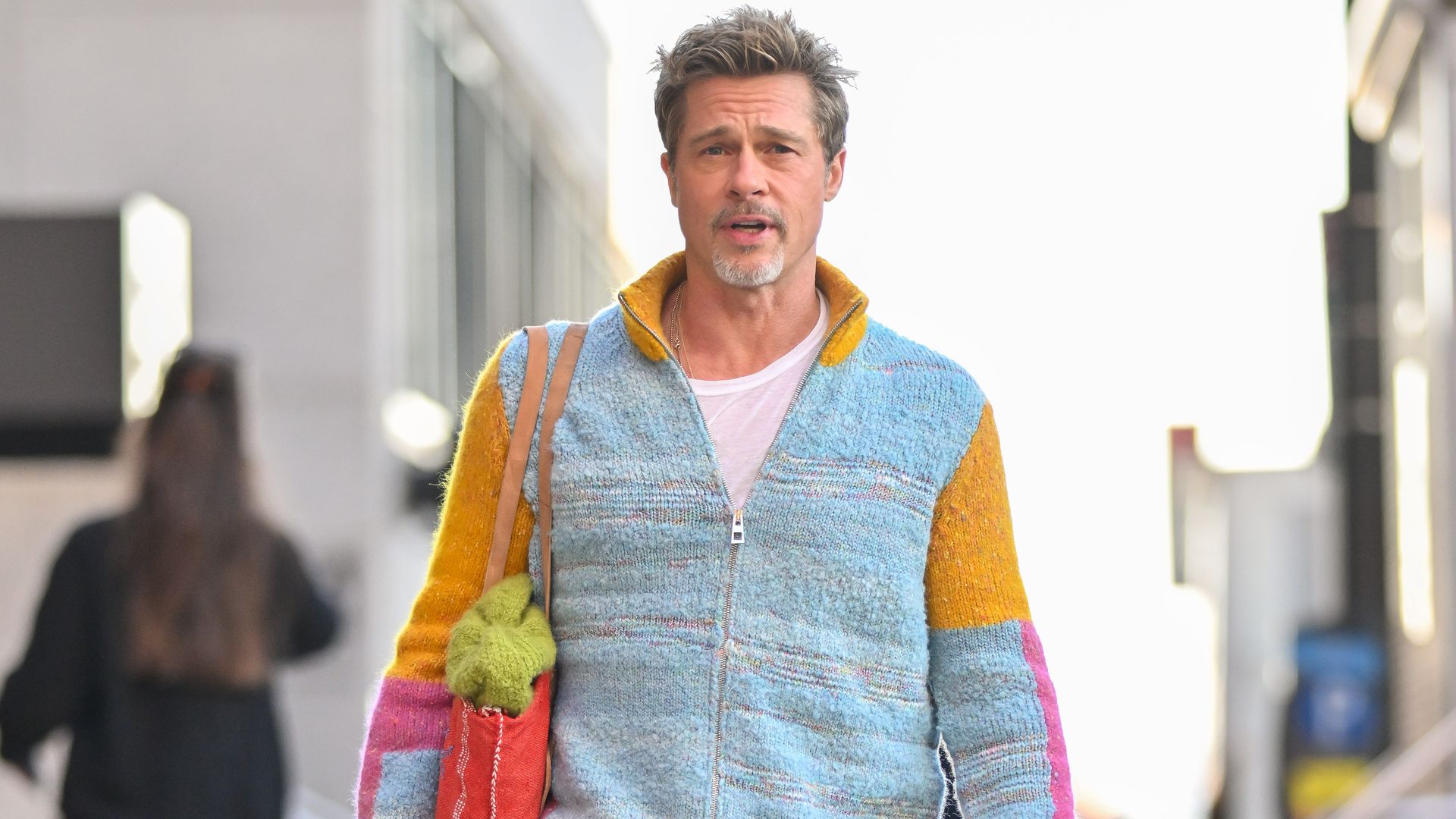 Brad Pitt proves he’s still king of accessorising in latest look