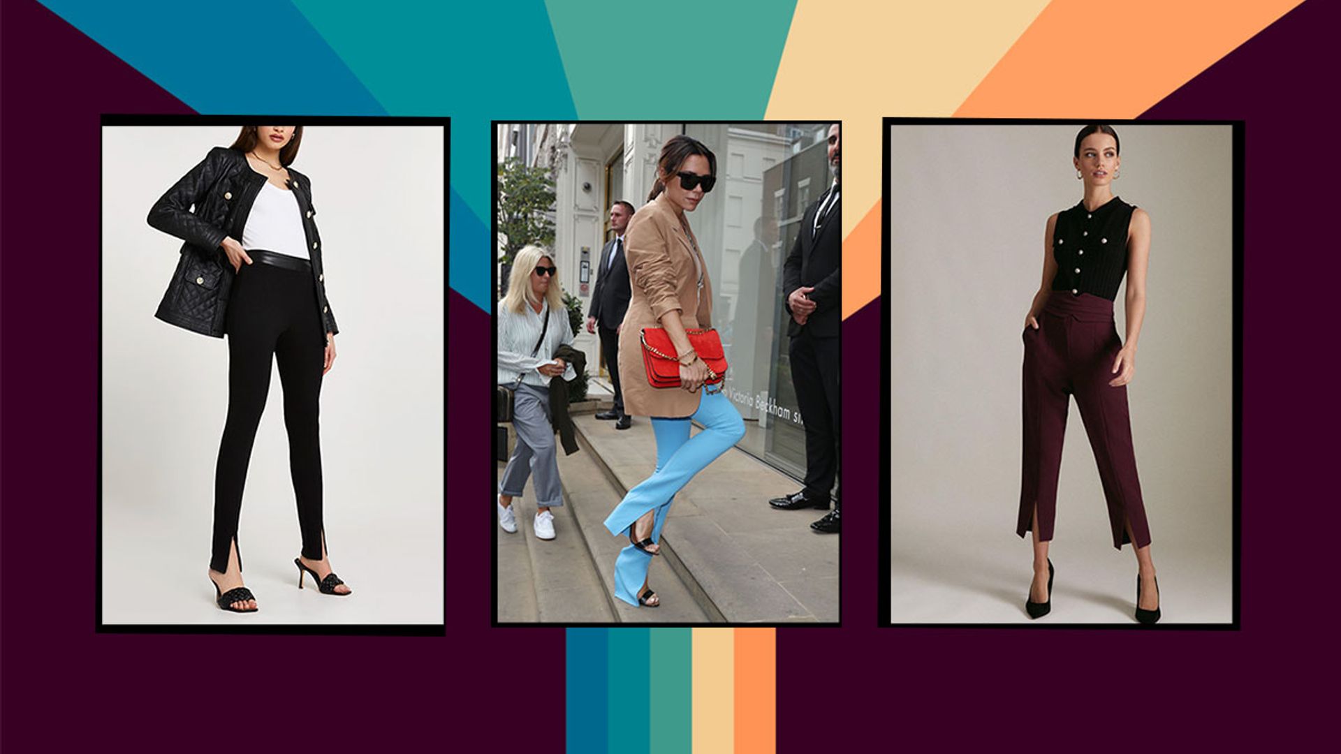 Stylish split-front trousers are trending for autumn - it's the Victoria  Beckham-approved trend to wear now