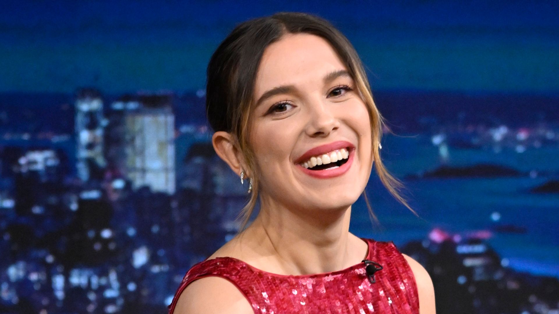 Millie Bobby Brown during an interview on Thursday, February 29, 2024 