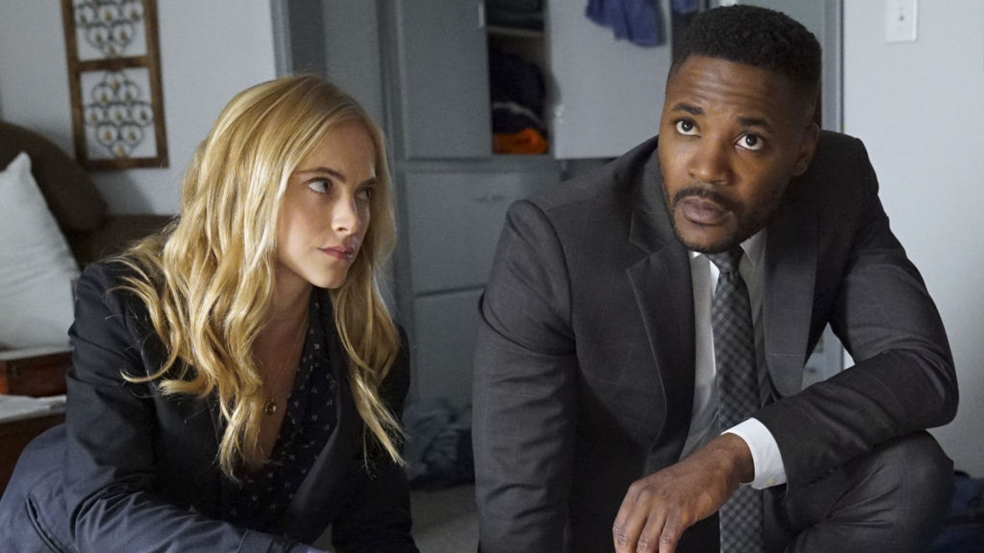 Emily Wickersham and Duane Henry in NCIS