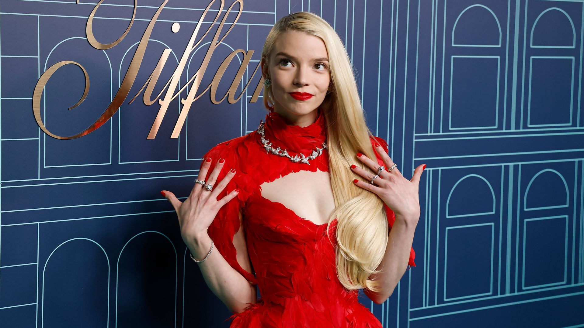 Anya Taylor Joy in red dress