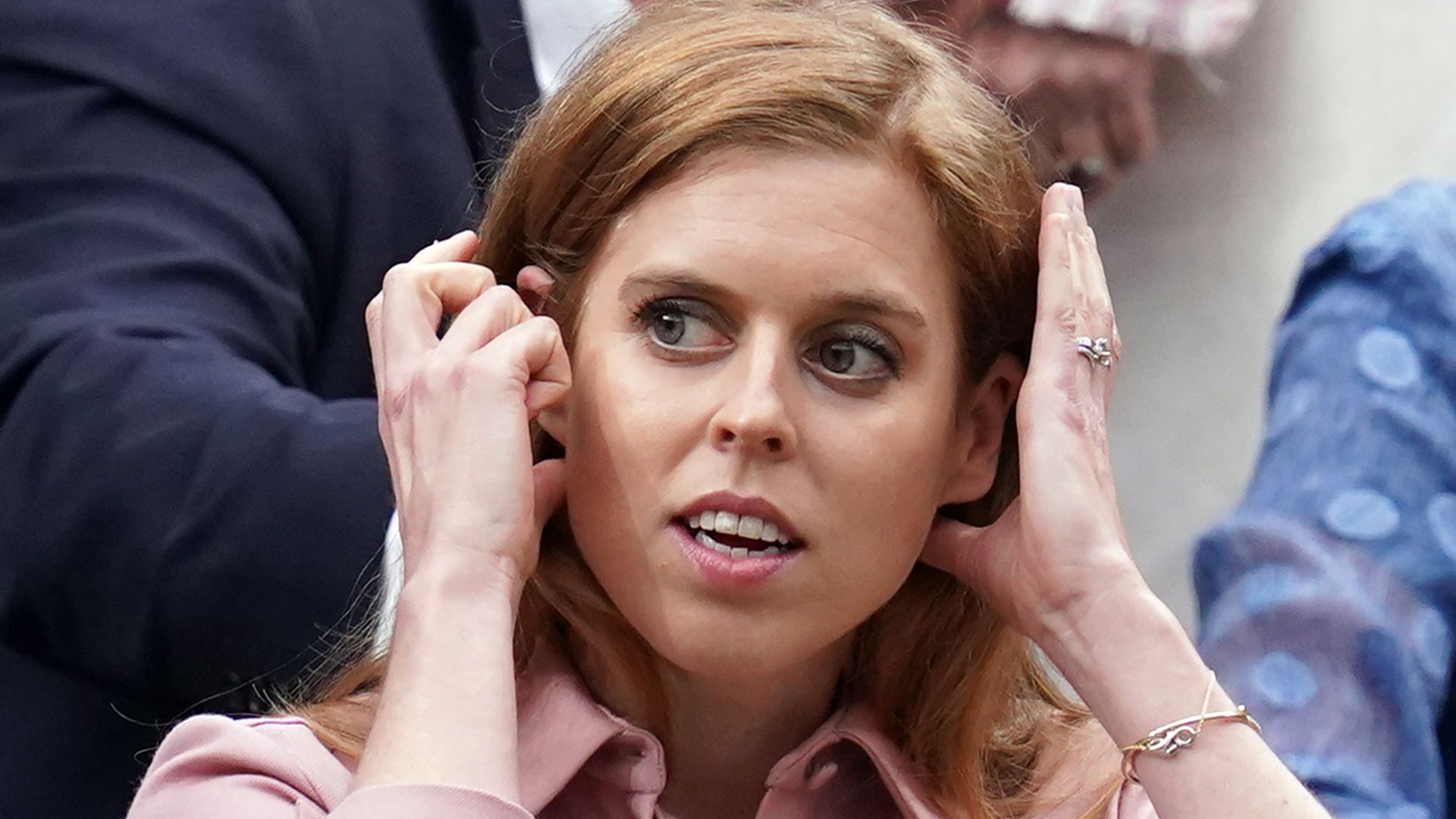 Princess Beatrice in the royal box on day twelve of the 2023 Wimbledon Championships at the All England Lawn Tennis 