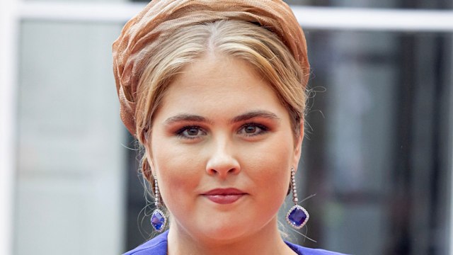 Princess Amalia of the Netherlands at the state opening of parliament on September 19, 2023 in The Hague