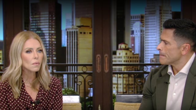 Kelly Ripa and Mark Consuelos on LIVE with Kelly and Mark on the Monday, September 30, 2024 episode.