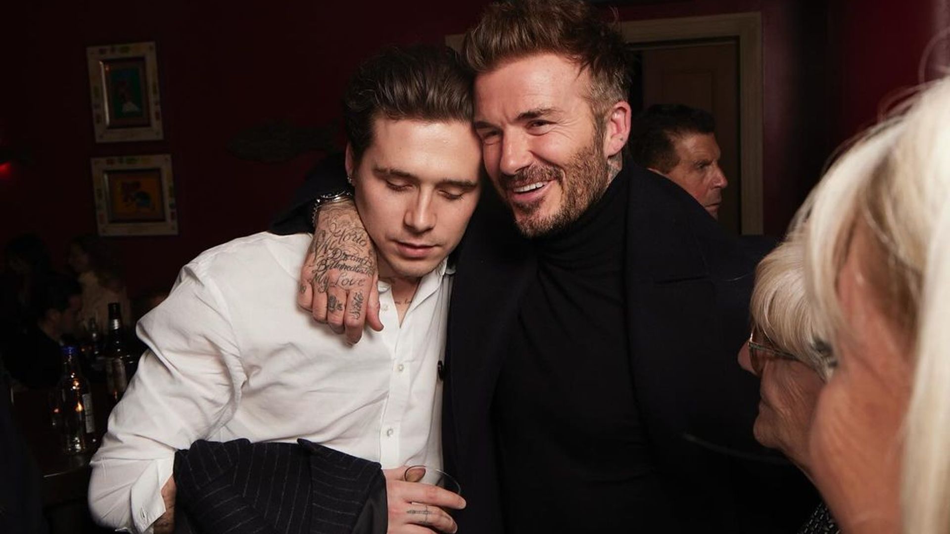 brooklyn and david beckham 