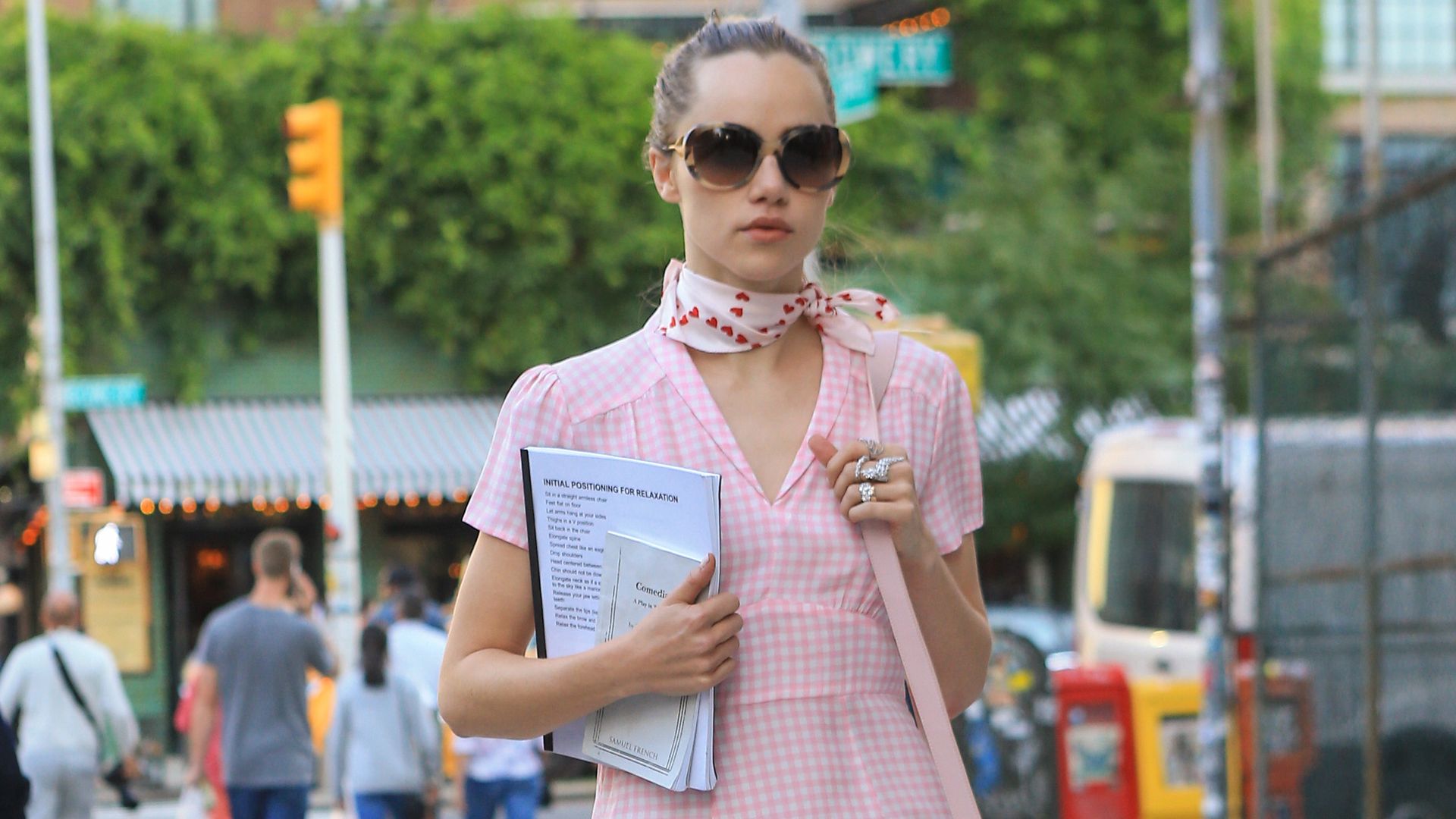 Suki Waterhouse’s gingham hotpants are a summer staple