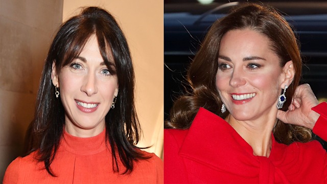 Samantha Cameron and Kate Middletohn wearing red